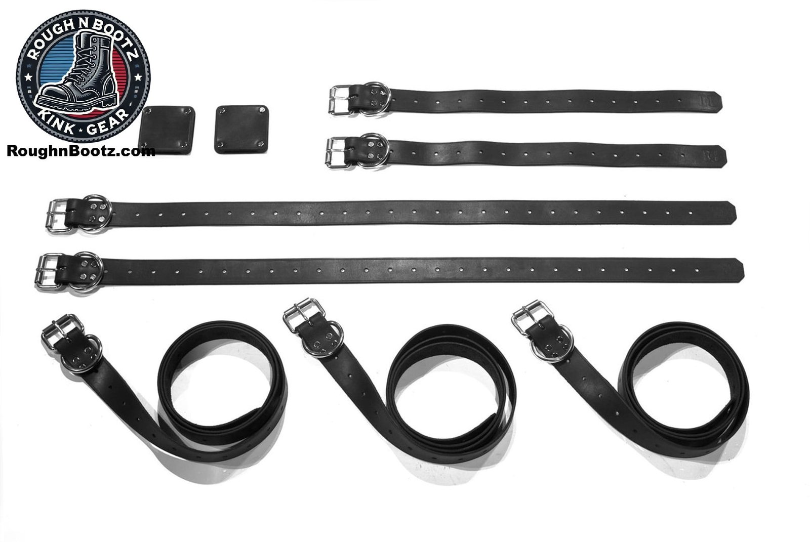 7 Piece, 1.5" Bondage Belt Set
