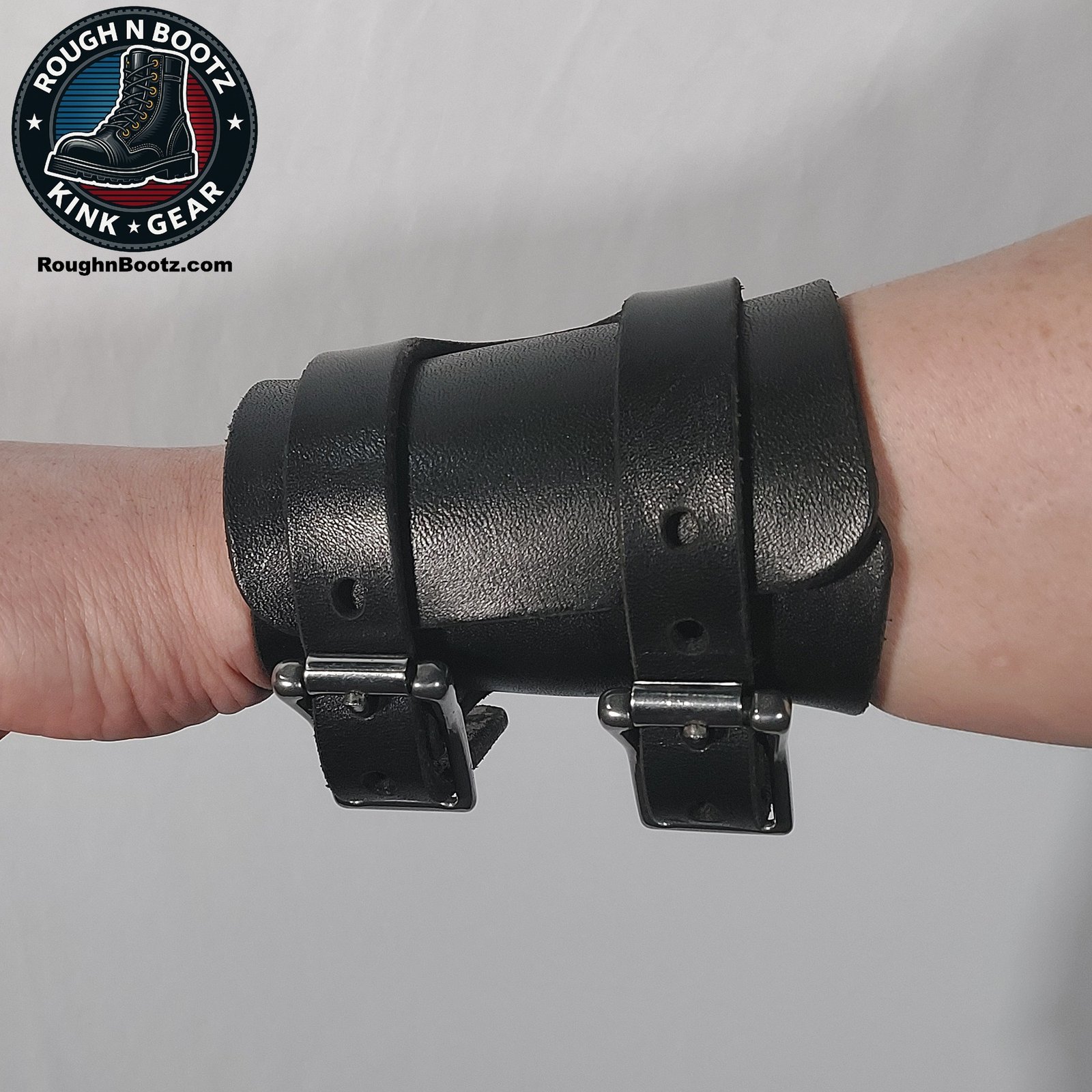 Gauntlet Wrist Cuff being worn