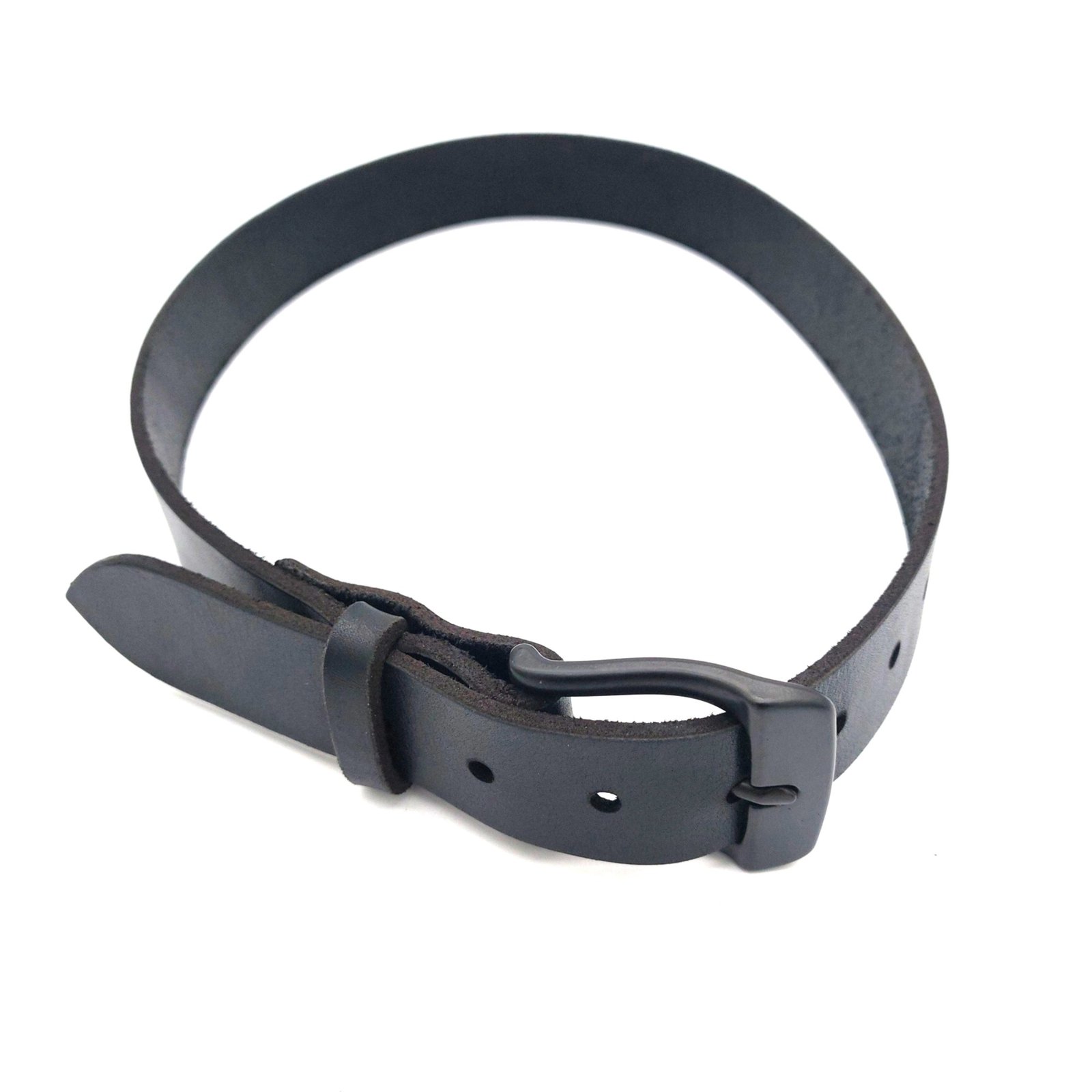 Belt Black, Plain, Black Buckle and Hardware