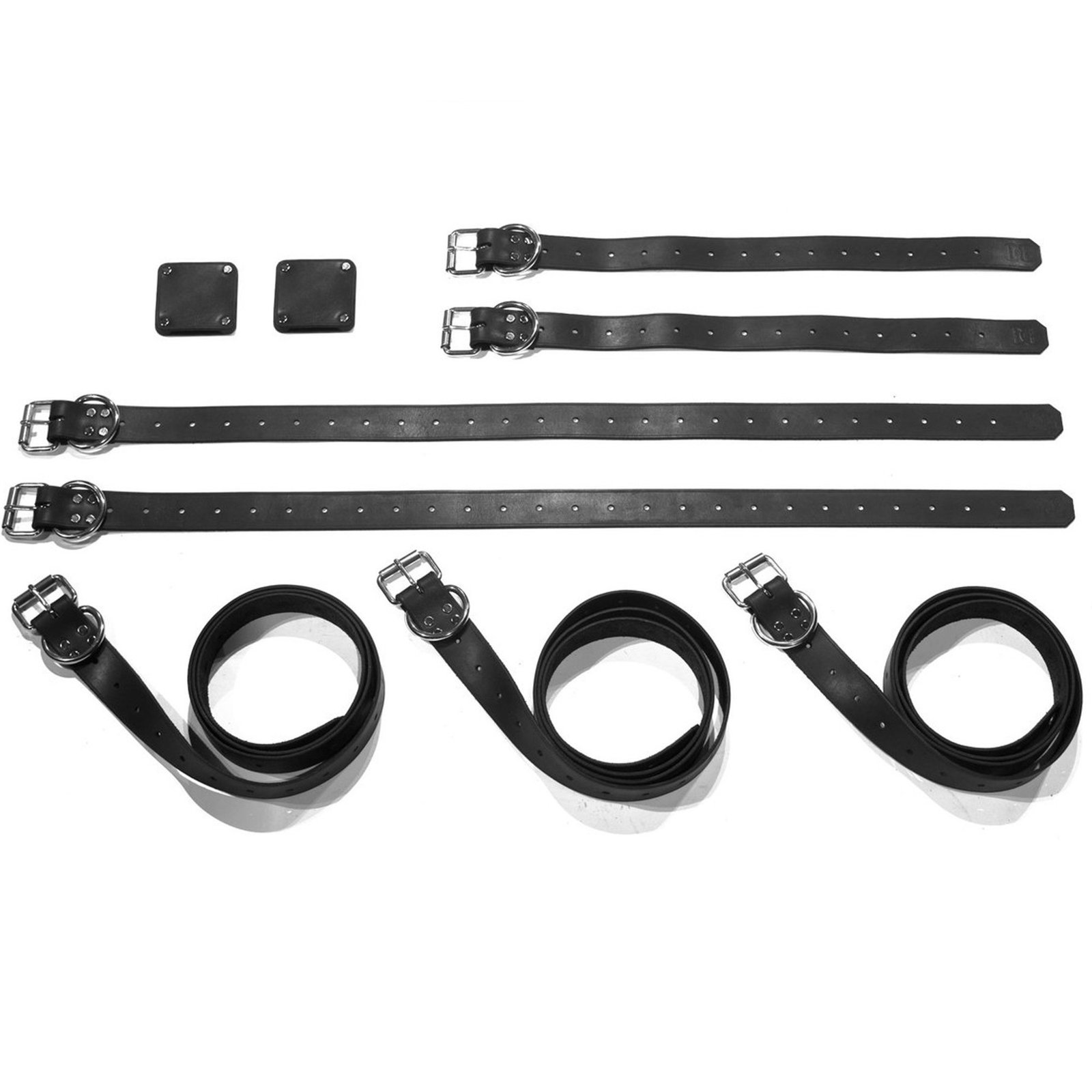 7 Piece, 1.5" Bondage Belt Set