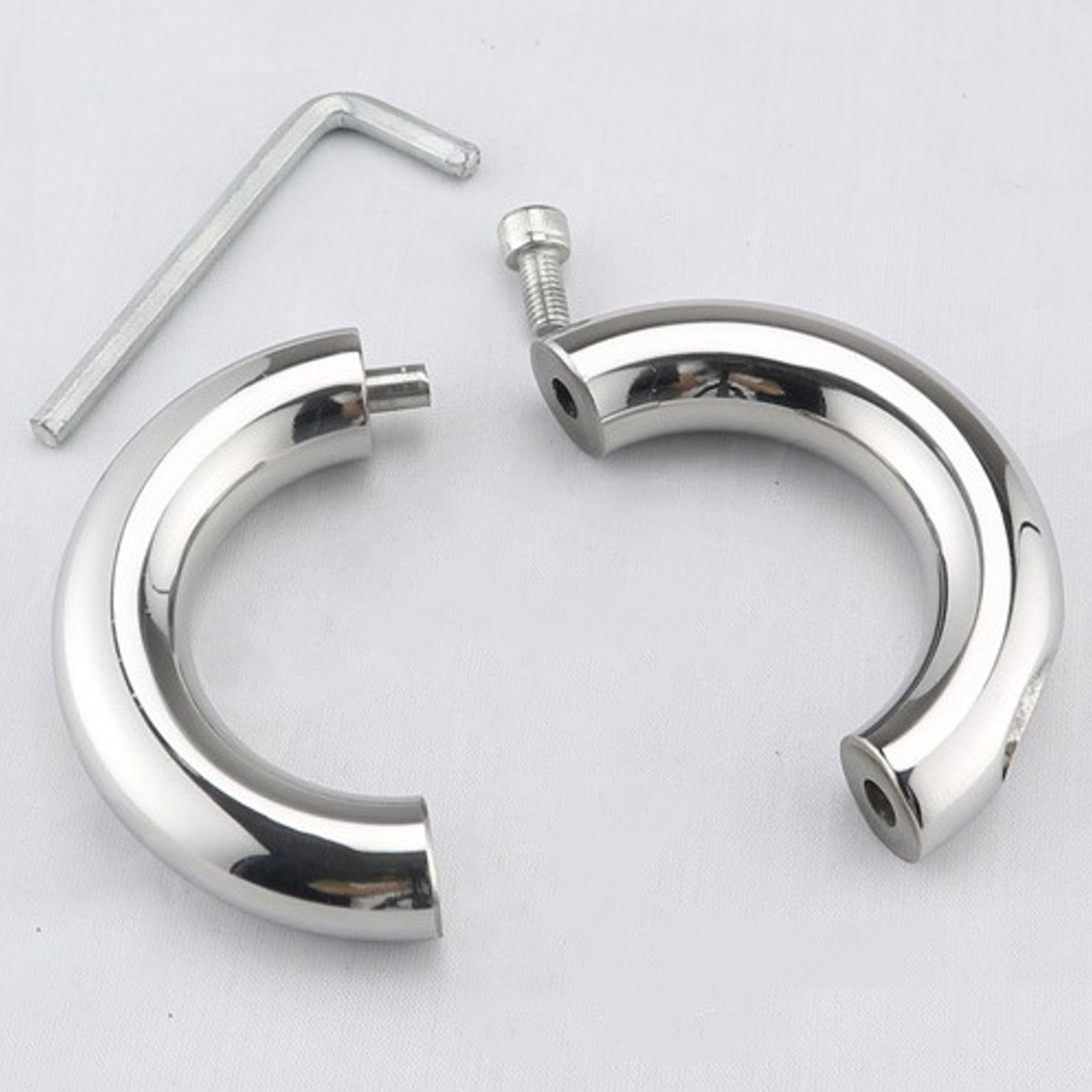 Heavy Stainless Steel Cockring for Stretching - Image 2